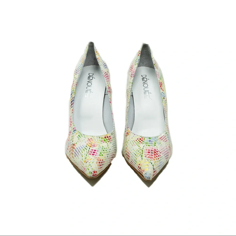 Dénouéé Pumps, White, Size: 9 | EU39